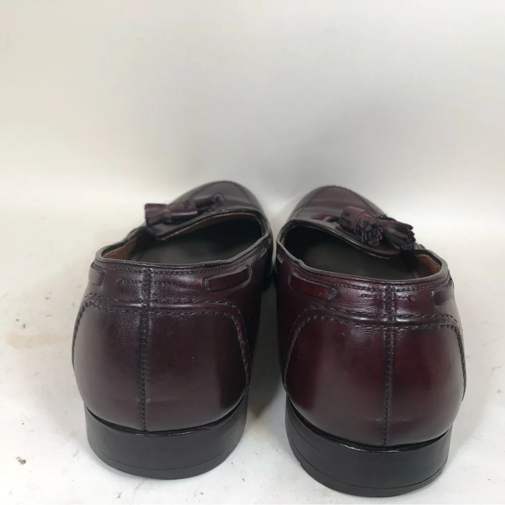 Alden X Brooks Brothers Oxblood Calfskin Tassel Loafers Size 12 C Made In USA
